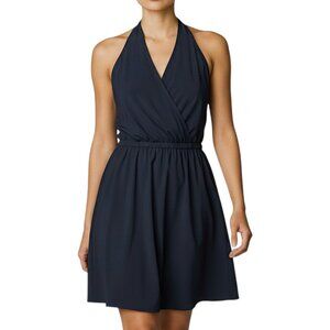 Athleta Black Faux Wrap Mini Athletic Dress Women's Size 6